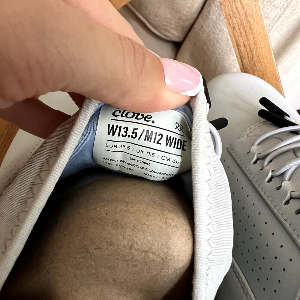 Clove Unisex Classic Grey Matter Sneakers Blue Size W 13.5 M 12 Wide - Picture 5 of 6